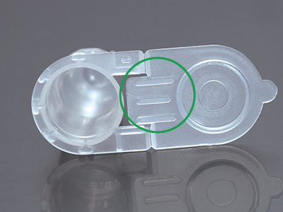獨特管蓋設(shè)計，易于翻蓋，降低污染風(fēng)險