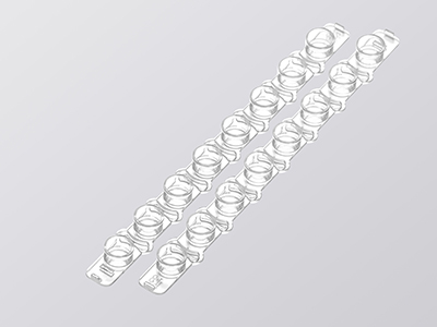 聯(lián)蓋首尾不同標(biāo)識， 方便識別方向